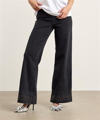 Joseph Ribkoff wide leg jeans strass