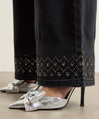 Joseph Ribkoff wide leg jeans strass