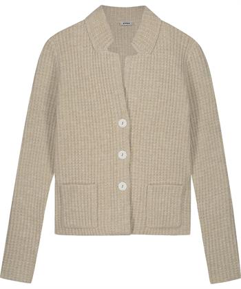KYRA blazervest wafelstructuur Blockstitch Kitty