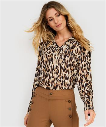 KYRA blouse crêpe animalprint Beline