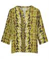 KYRA blouse shiny ikat print Rosaria