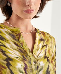 KYRA blouse shiny ikat print Rosaria