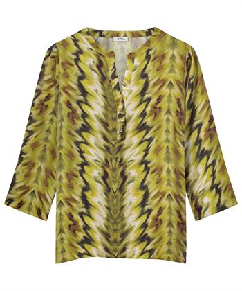 KYRA blouse shiny ikat print Rosaria