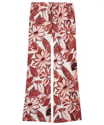 KYRA broek red flower Linza