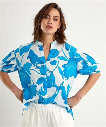 KYRA cotton voile blouse bloemen Bea