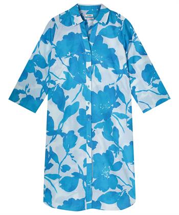 KYRA cotton voile blouse tuniek bloemen Bonnie