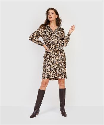 KYRA crepe jurk animalprint Britta