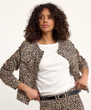 KYRA denim jasje panterprint Jacira