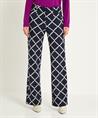 KYRA flared broek met grote ruit Scott