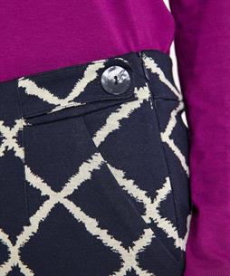 KYRA flared broek met grote ruit Scott