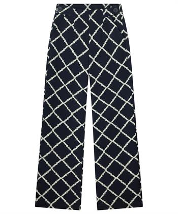 KYRA flared broek met grote ruit Scott