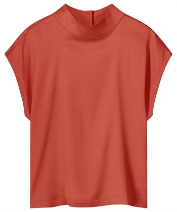 KYRA heavy silky blouse met col Dana