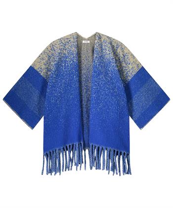 KYRA jacquard poncho Gradient