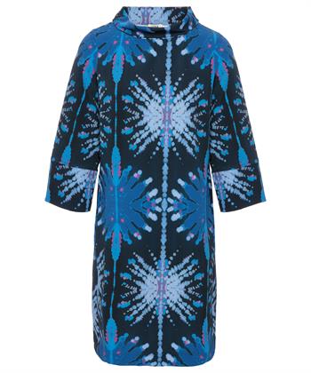 KYRA jurk met col all-overprint Janiek
