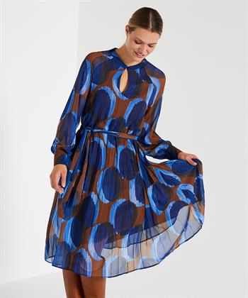 KYRA jurk plissé print dot Laise