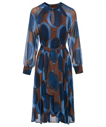 KYRA jurk plissé print dot Laise