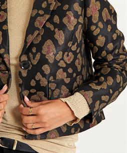KYRA korte blazer lurex panter Venna