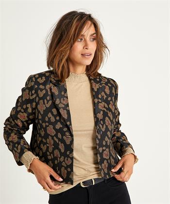 KYRA korte blazer lurex panter Venna