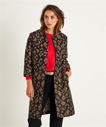 KYRA lange blazer lurex panter Venna