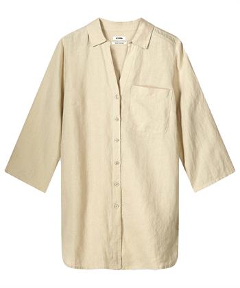 KYRA lange linnen blouse Mabel