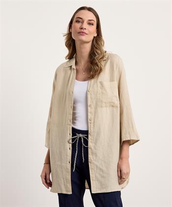 KYRA lange linnen blouse Mabel
