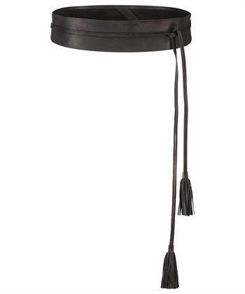 KYRA leren wikkelceintuur kwastjes Tassel