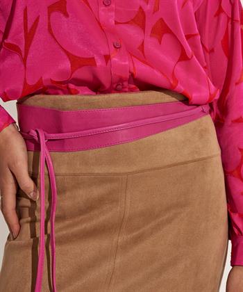 KYRA leren wikkelceintuur kwastjes Tassel