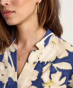 KYRA linnenmix jurk bloemen Wyna