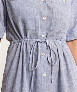 KYRA linnenmix jurk pinstripe Isolde