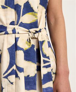 KYRA linnenmix lange jurk bloemen Kaira