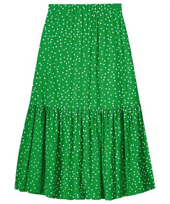 KYRA maxi-rok stippenprint Ruby
