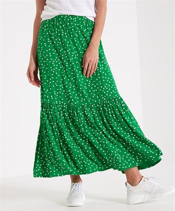 KYRA maxi-rok stippenprint Ruby