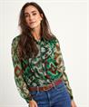 KYRA mesh blouse ikat print Mila