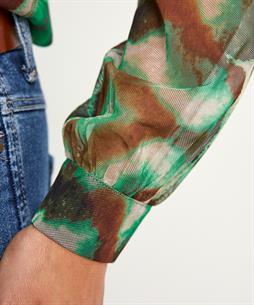 KYRA mesh blouse ikat print Mila