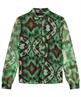 KYRA mesh blouse ikat print Mila