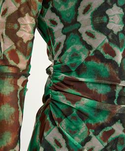 KYRA mesh jurk ikat print Maxime