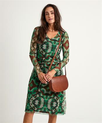 KYRA mesh jurk ikat print Maxime