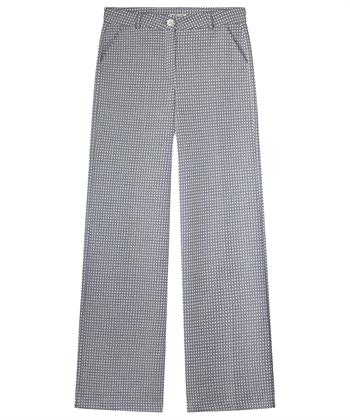 KYRA palazzo broek jacquard motief Sev