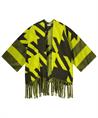 KYRA poncho jacquard pied de poule Forest Night