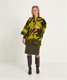 KYRA poncho jacquard pied de poule Forest Night