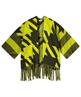 KYRA poncho jacquard pied de poule Forest Night