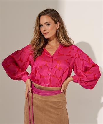 KYRA silky blouse hearts Tasnim