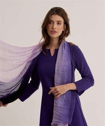 KYRA sjaal dip-dye Violette
