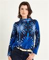 KYRA top met col all-overprint Jean