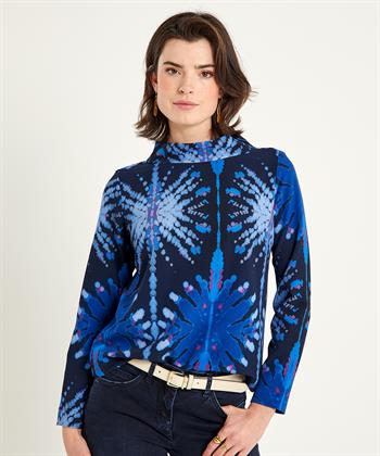 KYRA top met col all-overprint Jean