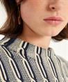 KYRA two-tone kabel trui Blair