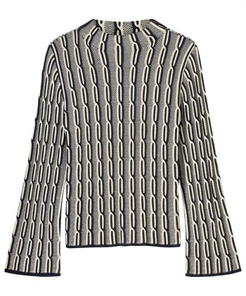 KYRA two-tone kabel trui Blair