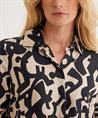 LaSalle blouse two-tone print zijde Cairo