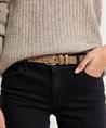 Legend leren riem slangenprint