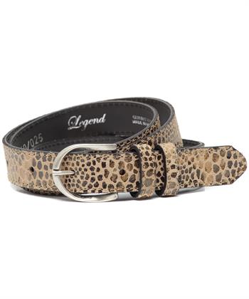 Legend leren riem slangenprint